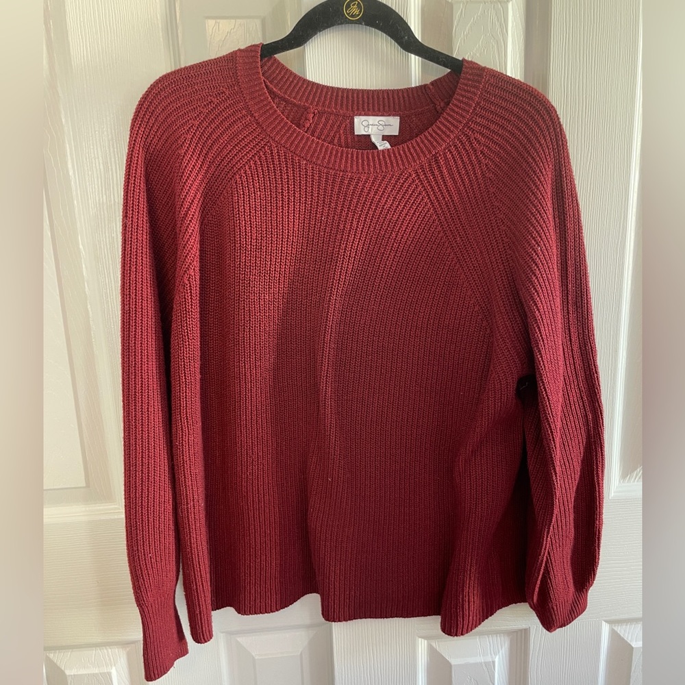 Jessica Simpson Maroon Knit Sweater Women’s XXL